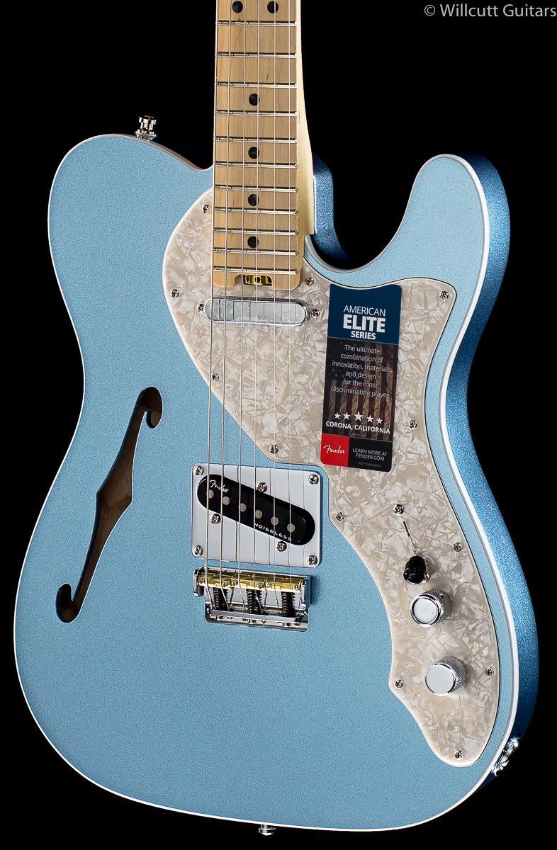 Fender American Elite Thinline Telecaster Mystic Ice Blue