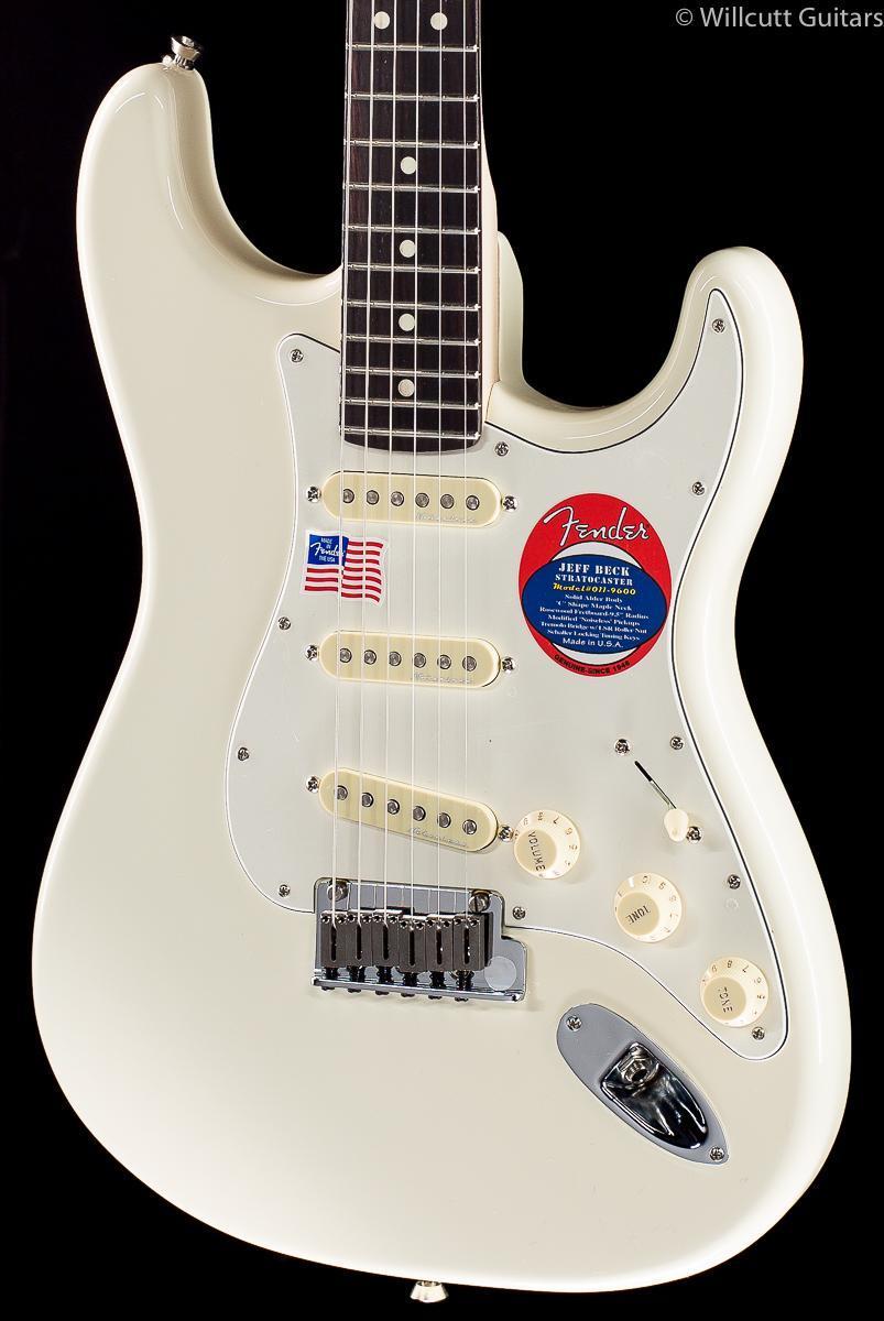 Fender Artist Series Jeff Beck Stratocaster Olympic White Rosewood