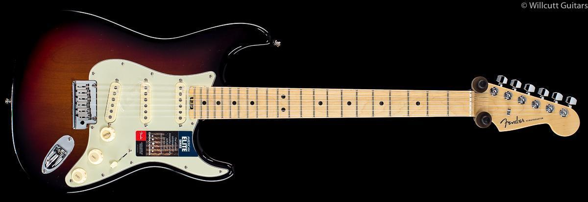 Fender American Elite Stratocaster 3-Tone Sunburst Maple - Willcutt Guitars