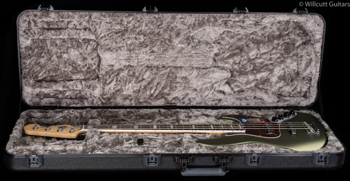 Fender American Elite Jazz Bass Satin Jade Pearl Metallic