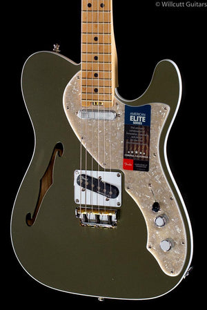 Fender American Elite Thinline Telecaster Jade Pearl Metallic Maple