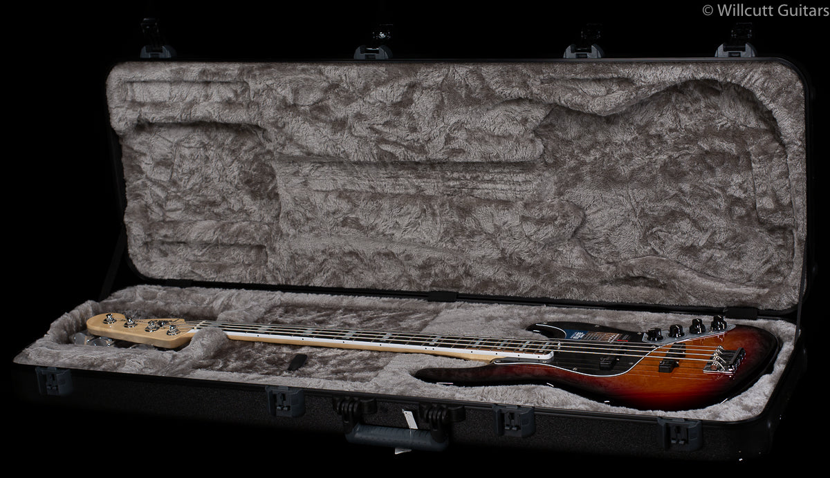 Fender American Elite Jazz Bass 3-Tone Sunburst Ebony