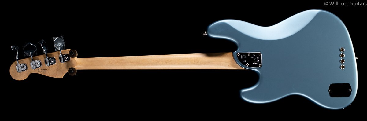 Fender American Elite Jazz Bass Satin Ice Blue Metallic Maple