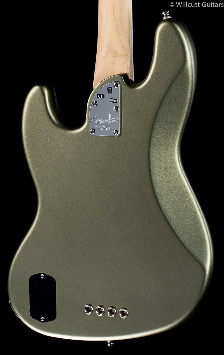 Fender American Elite Jazz Bass Satin Jade Pearl Metallic