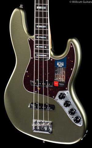 Fender American Elite Jazz Bass Satin Jade Pearl Metallic