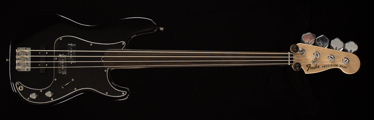 Fender Artist Series Tony Franklin Fretless Precision Bass Black Bass Guitar