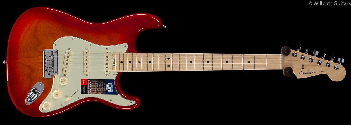 Fender American Elite Stratocaster Aged Cherry Burst Maple