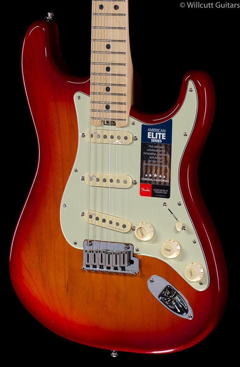 Fender American Elite Stratocaster Aged Cherry Burst Maple