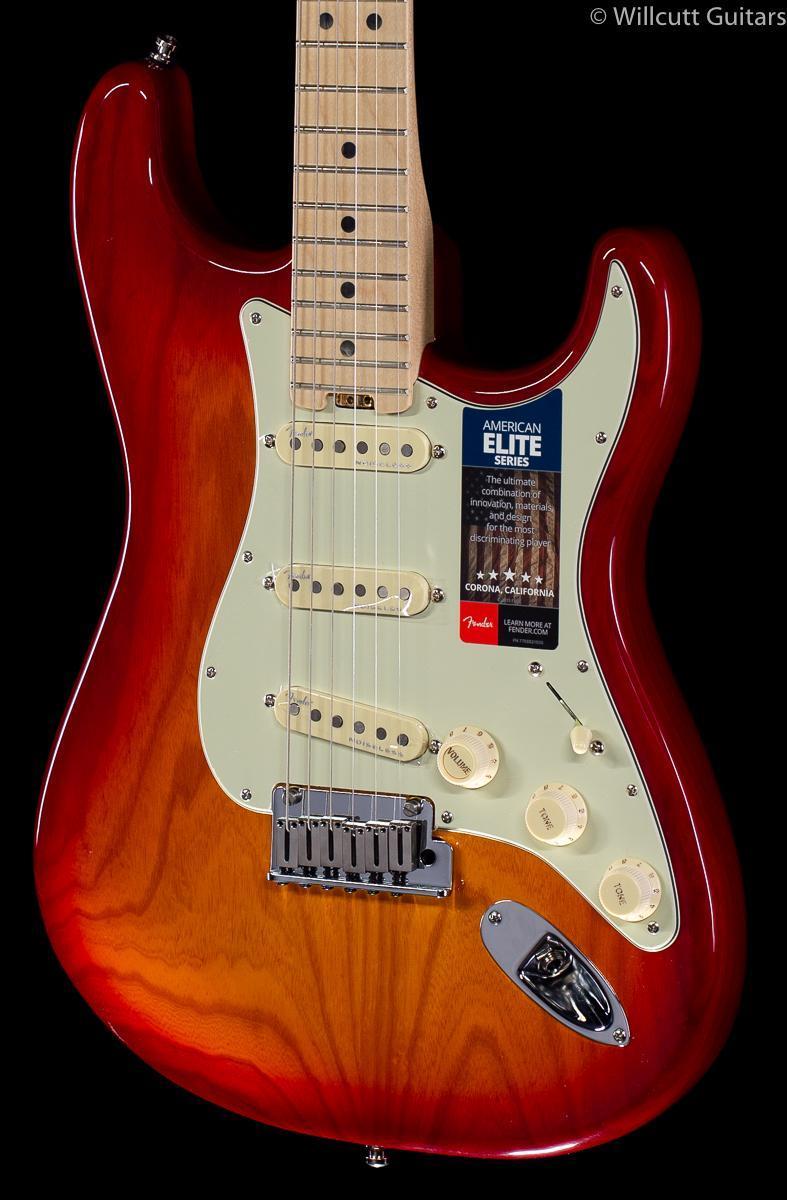 Fender American Elite Stratocaster Aged Cherry Burst Maple