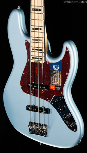 Fender American Elite Jazz Bass Satin Ice Blue Metallic Maple