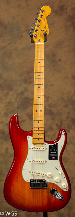 Fender American Ultra Stratocaster Plasma Red Burst Maple (864)