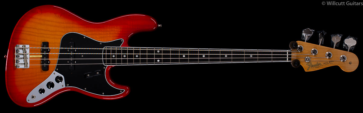 Fender Rarities Flame Ash Top Jazz Bass Plasma Red Burst (780)