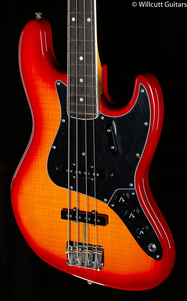 Fender Rarities Flame Ash Top Jazz Bass Plasma Red Burst Bass