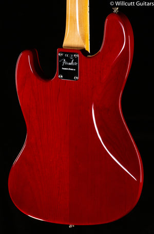 Fender Rarities Flame Ash Top Jazz Bass Plasma Red Burst Bass Guitar