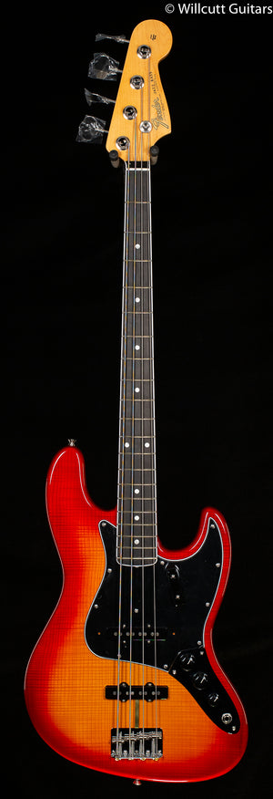 Fender Rarities Flame Ash Top Jazz Bass Plasma Red Burst (565) Bass Guitar