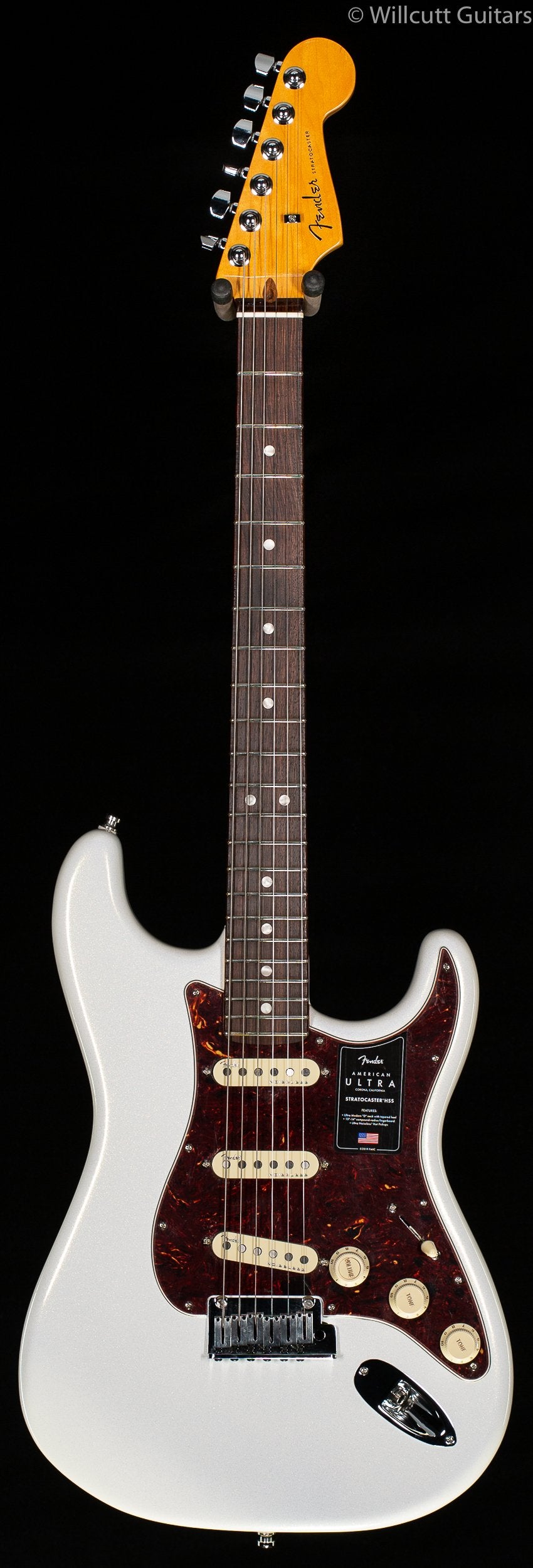 Fender American Ultra Stratocaster Arctic Pearl Rosewood