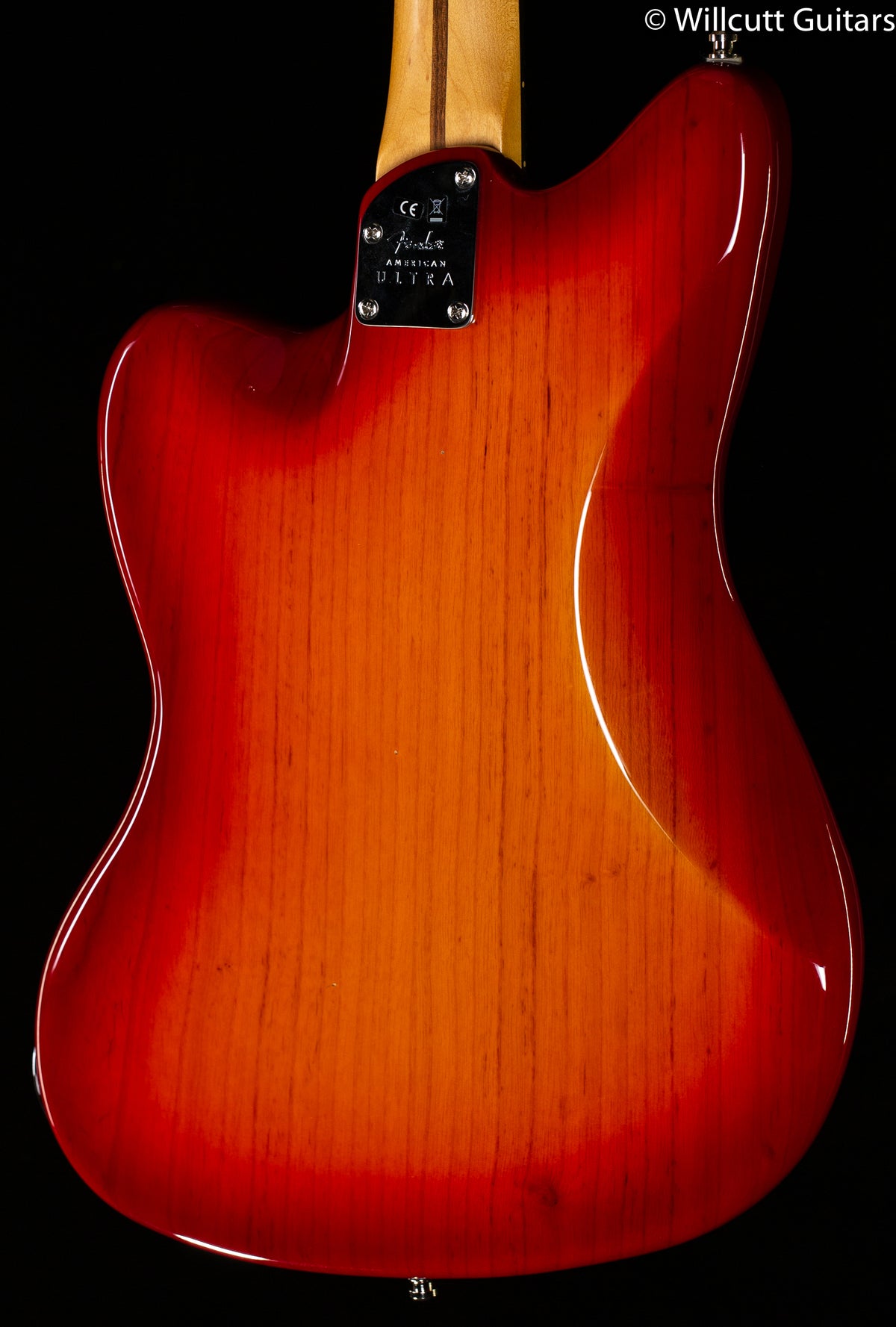 Fender American Ultra Jazzmaster Maple Fingerboard Plasma Red Burst DEMO