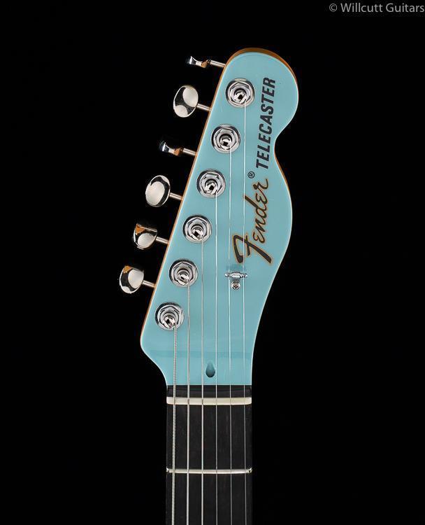Fender FSR Two-Tone Tele Thinline Daphne Blue Ebony (163)