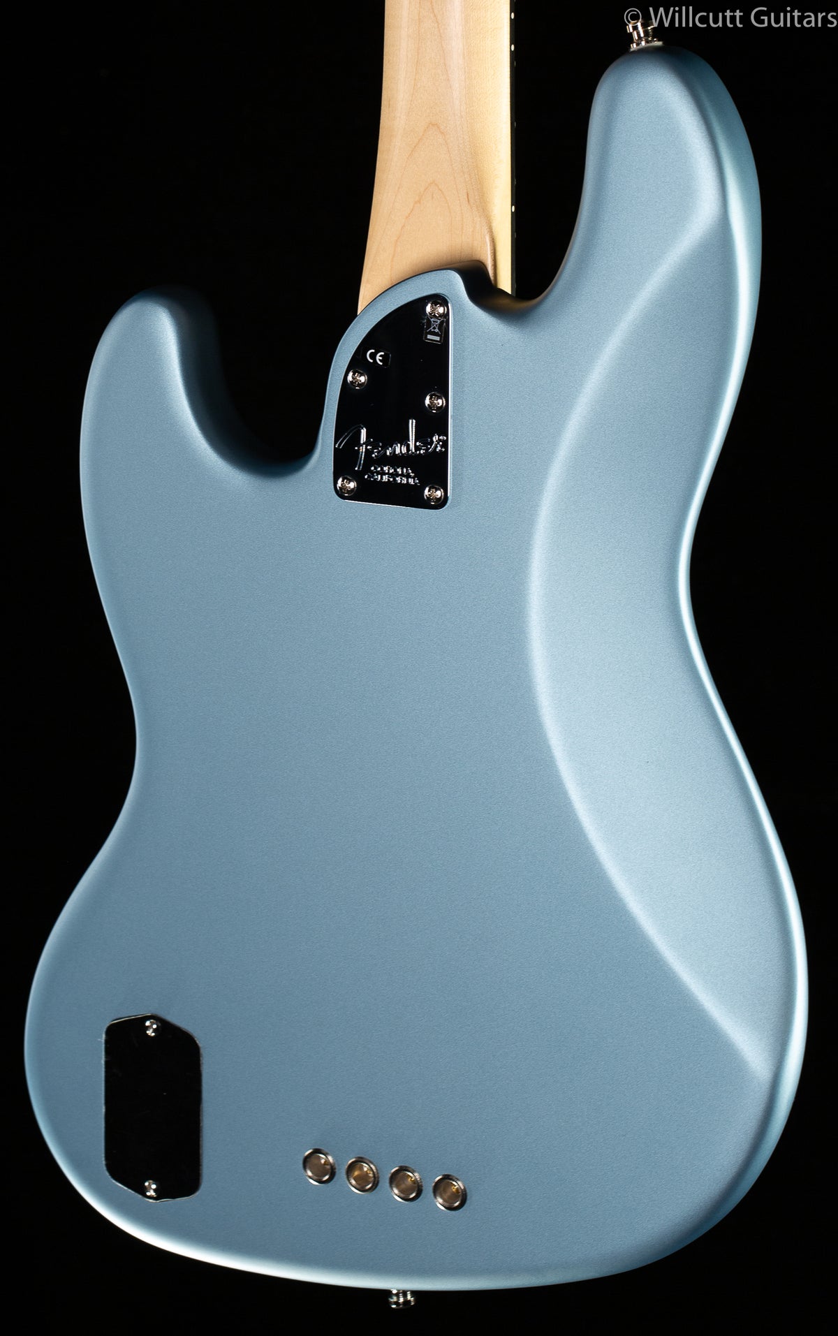 Fender American Elite Jazz Bass Satin Ice Blue Metallic Maple