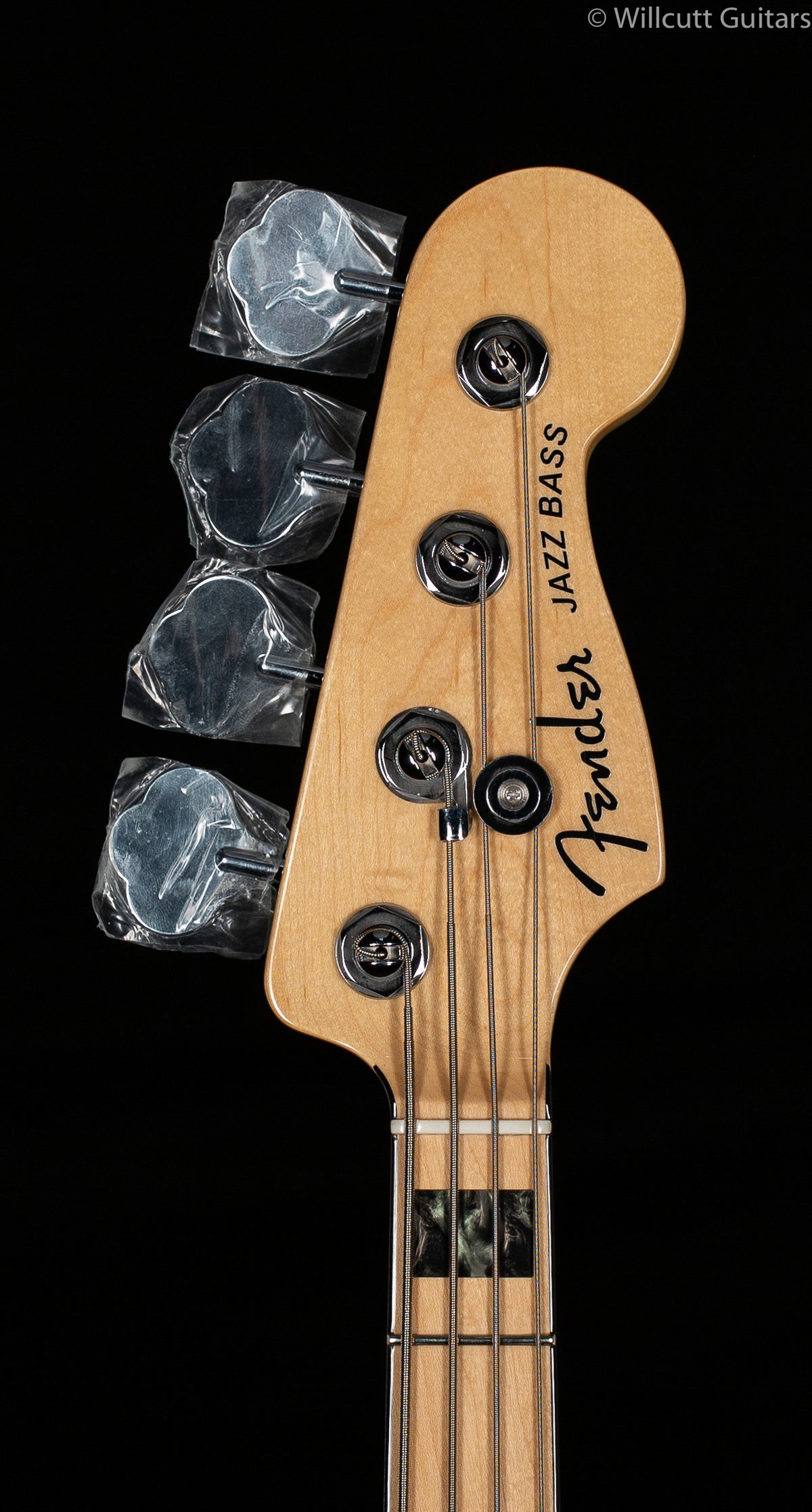 Fender American Elite Jazz Bass Satin Ice Blue Metallic Maple