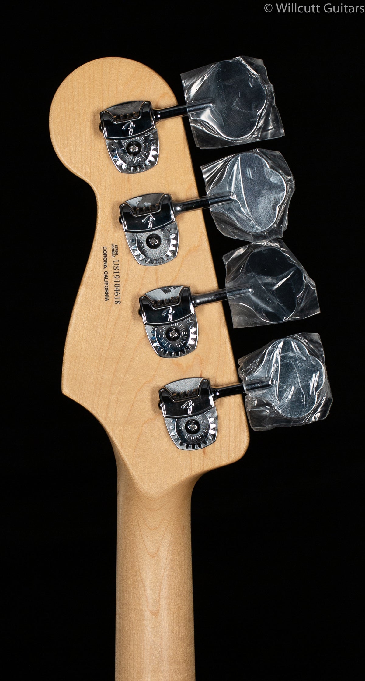 Fender American Elite Jazz Bass Satin Ice Blue Metallic Maple