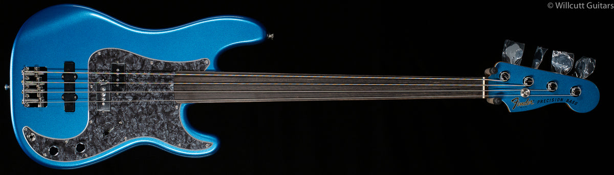 Fender Tony Franklin Fretless Precision Bass Lake Placid Blue Ebony Fingerboard