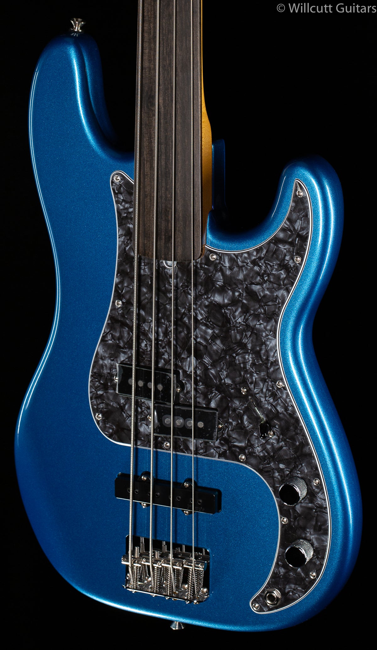 Fender Tony Franklin Fretless Precision Bass Lake Placid Blue Ebony Fingerboard
