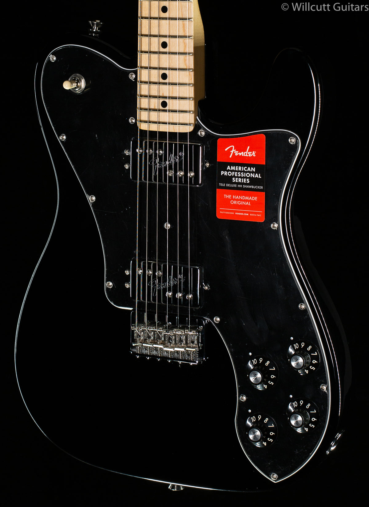 Fender American Pro Telecaster Deluxe ShawBucker Maple Fingerboard, Black