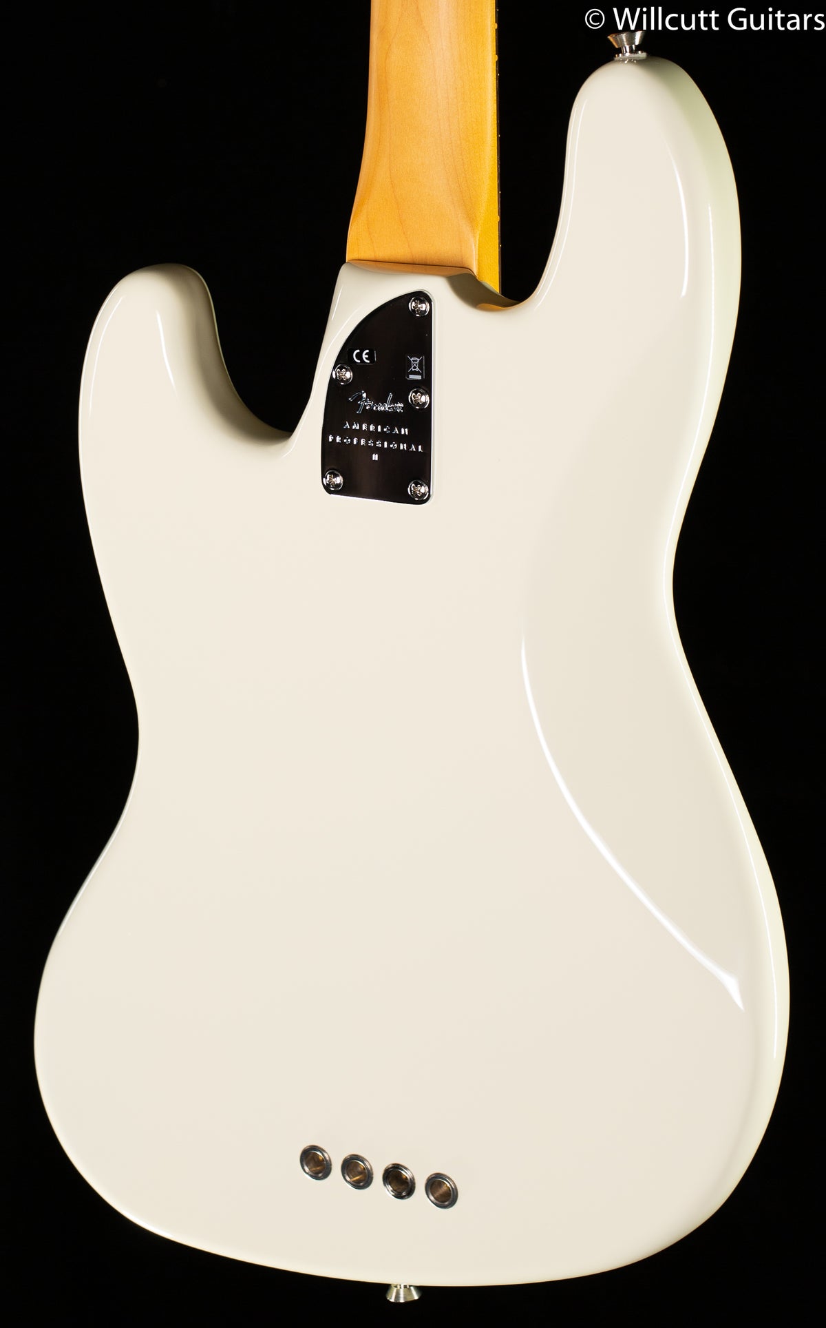 Fender American Professional II Jazz Bass Olympic White Rosewood Fingerboard DEMO