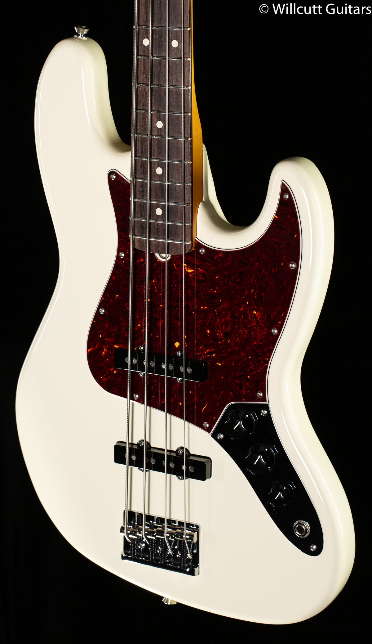 Fender American Professional II Jazz Bass Olympic White Rosewood Fingerboard DEMO