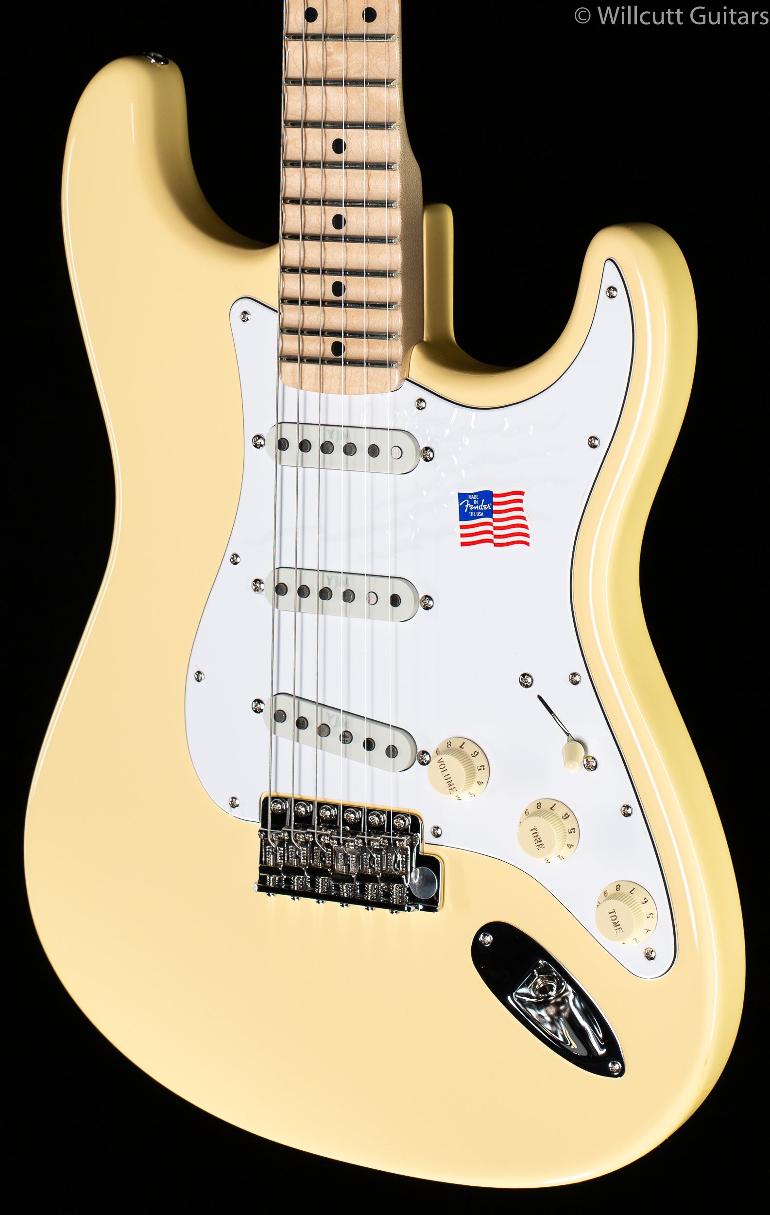 Fender Yngwie Malmsteen Stratocaster Vintage White Scalloped Maple Fre -  Willcutt Guitars