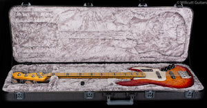 Fender American Ultra Jazz Bass® V, Maple Fingerboard, Plasma Red Burst (853)