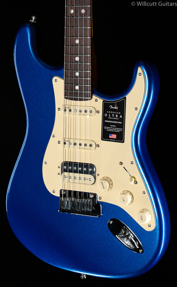 美品！Fender American Ultra HSS コブラブルー Fender American Ultra Stratocaster HSS - Cobra Blue with