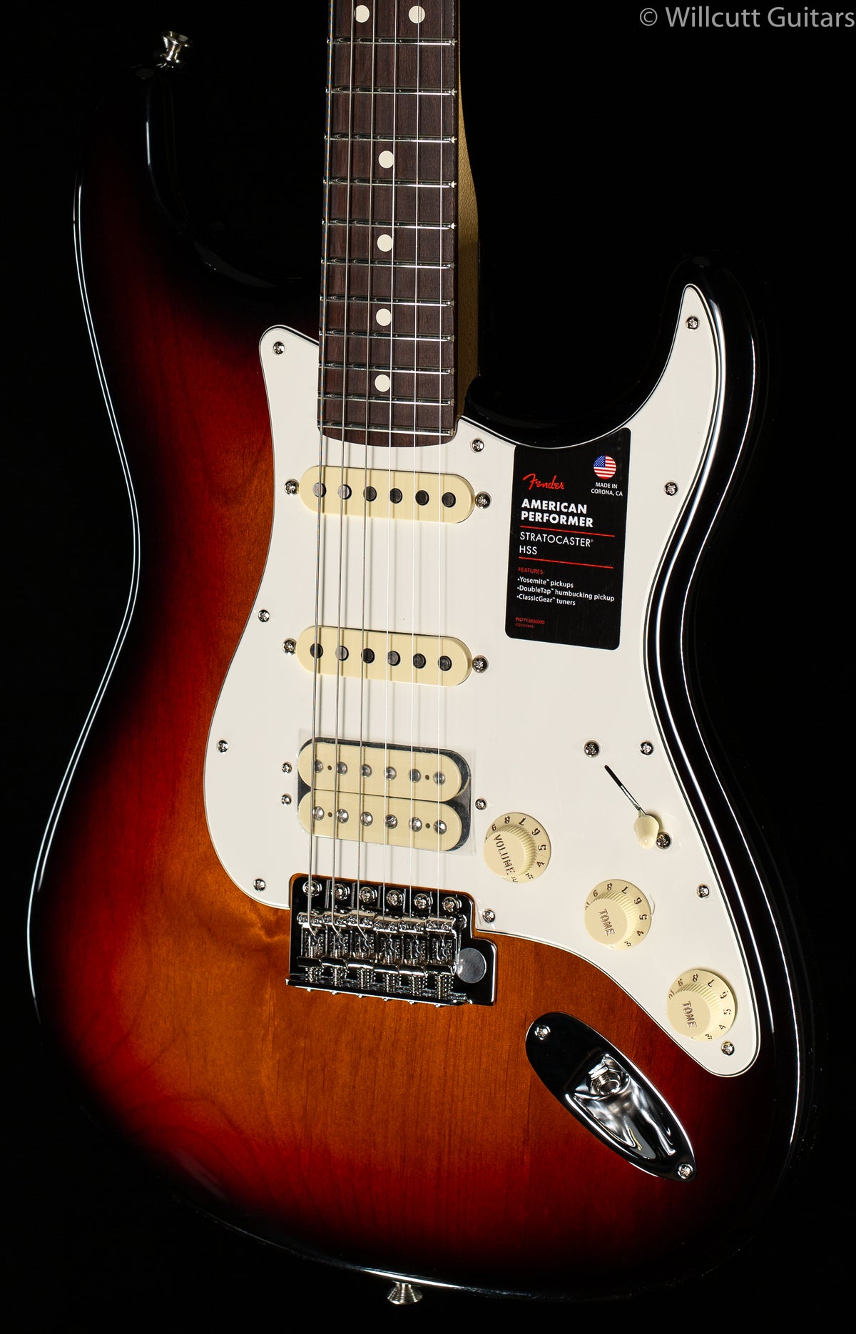 Fender American Performer Stratocaster HSS 3-Color Sunburst