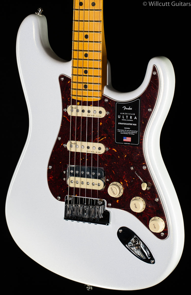 Fender American Ultra Stratocaster HSS Arctic Pearl Maple ...