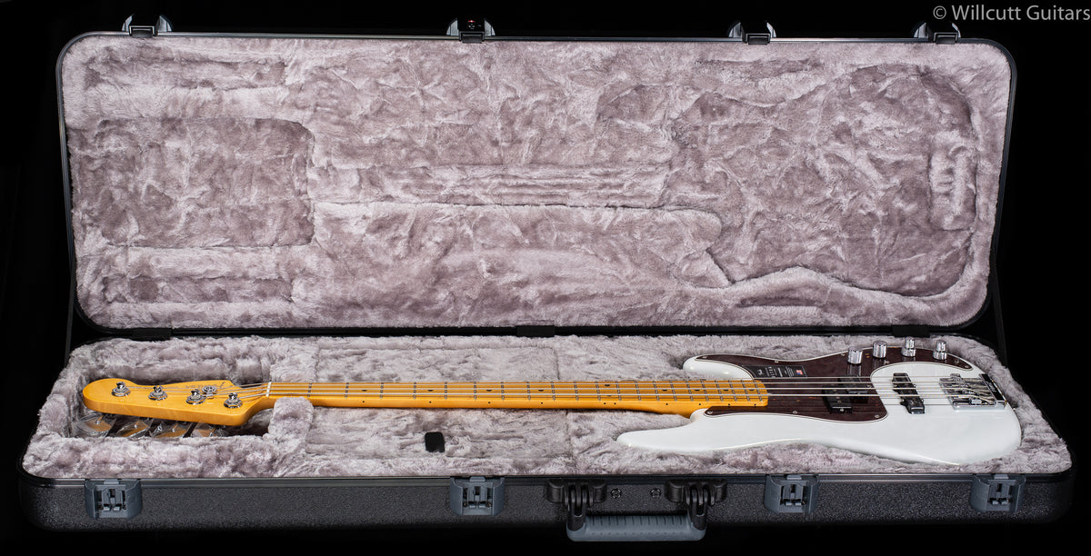 Fender American Ultra Precision Bass®, Maple Fingerboard, Arctic Pearl