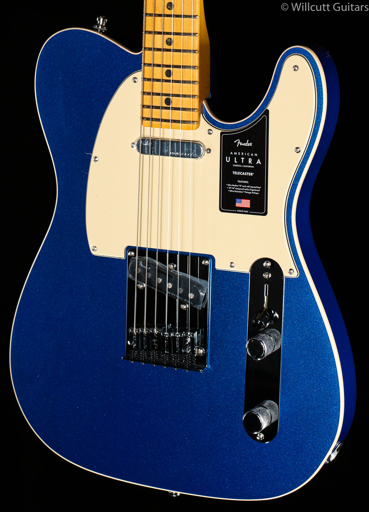 Fender American Ultra Telecaster Cobra Blue Maple