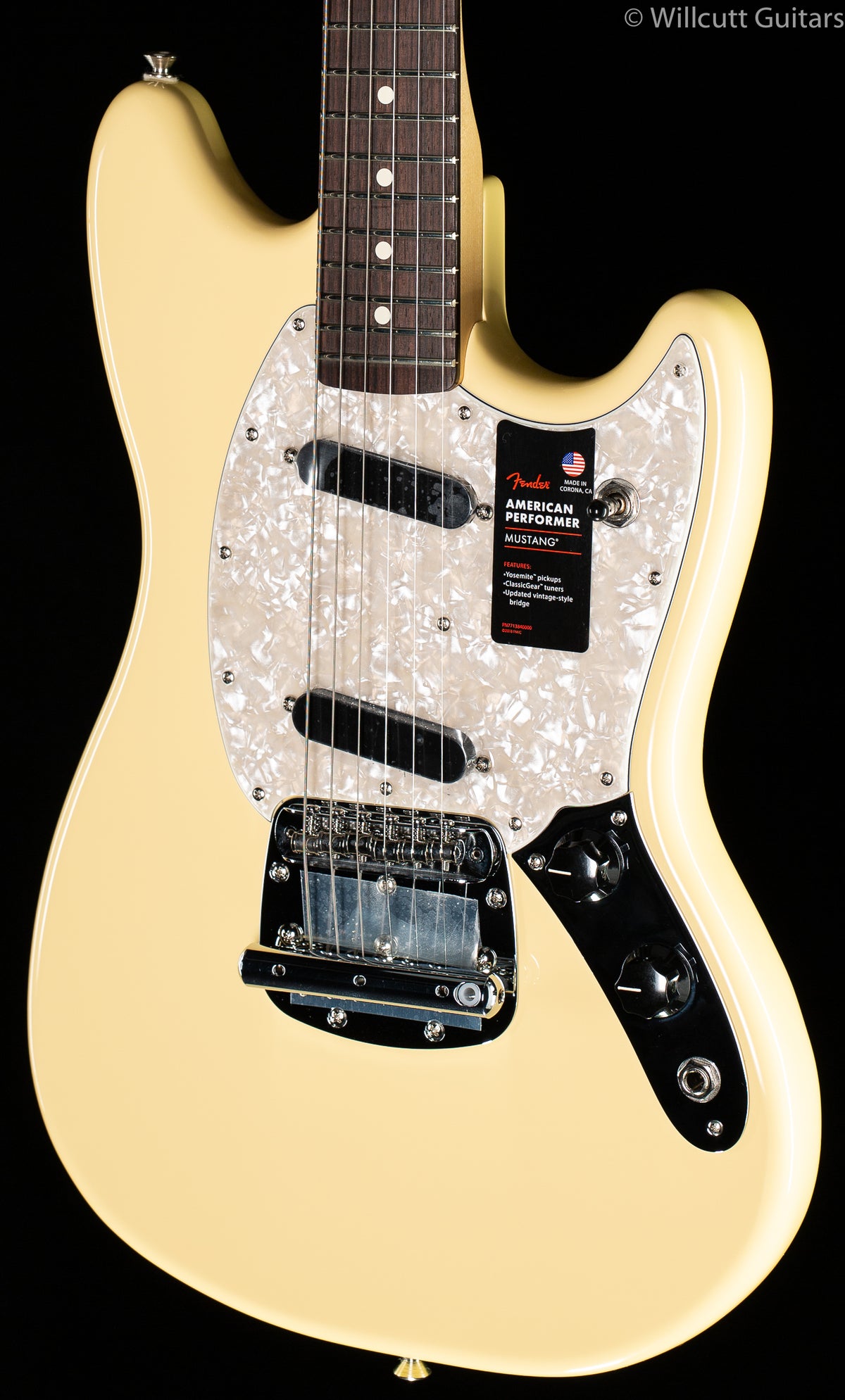 Fender American Performer Mustang Vintage White Rosewood