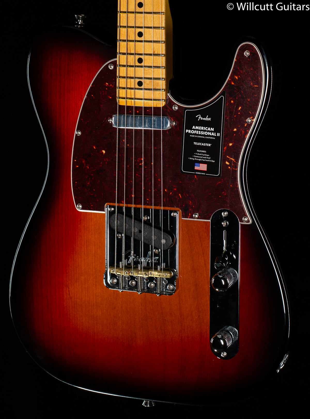 Fender American Professional II Telecaster 3-Color Sunburst DEMO