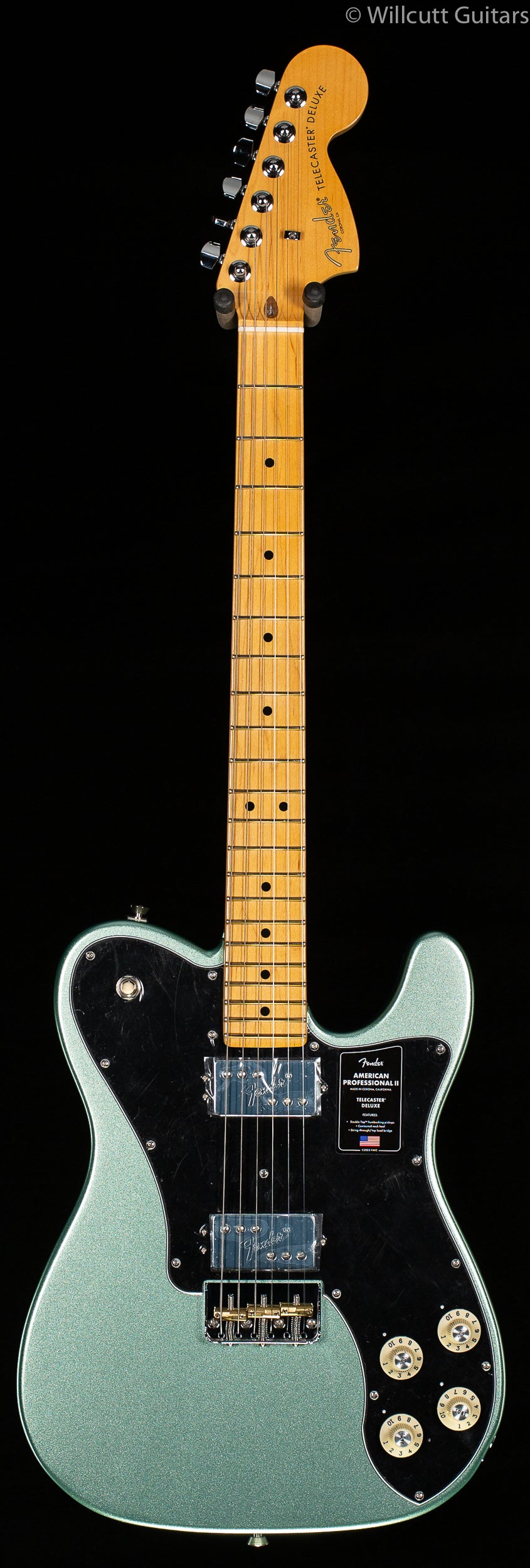 Fender American Professional II Telecaster® Deluxe, Maple Fingerboard, Mystic Surf Green
