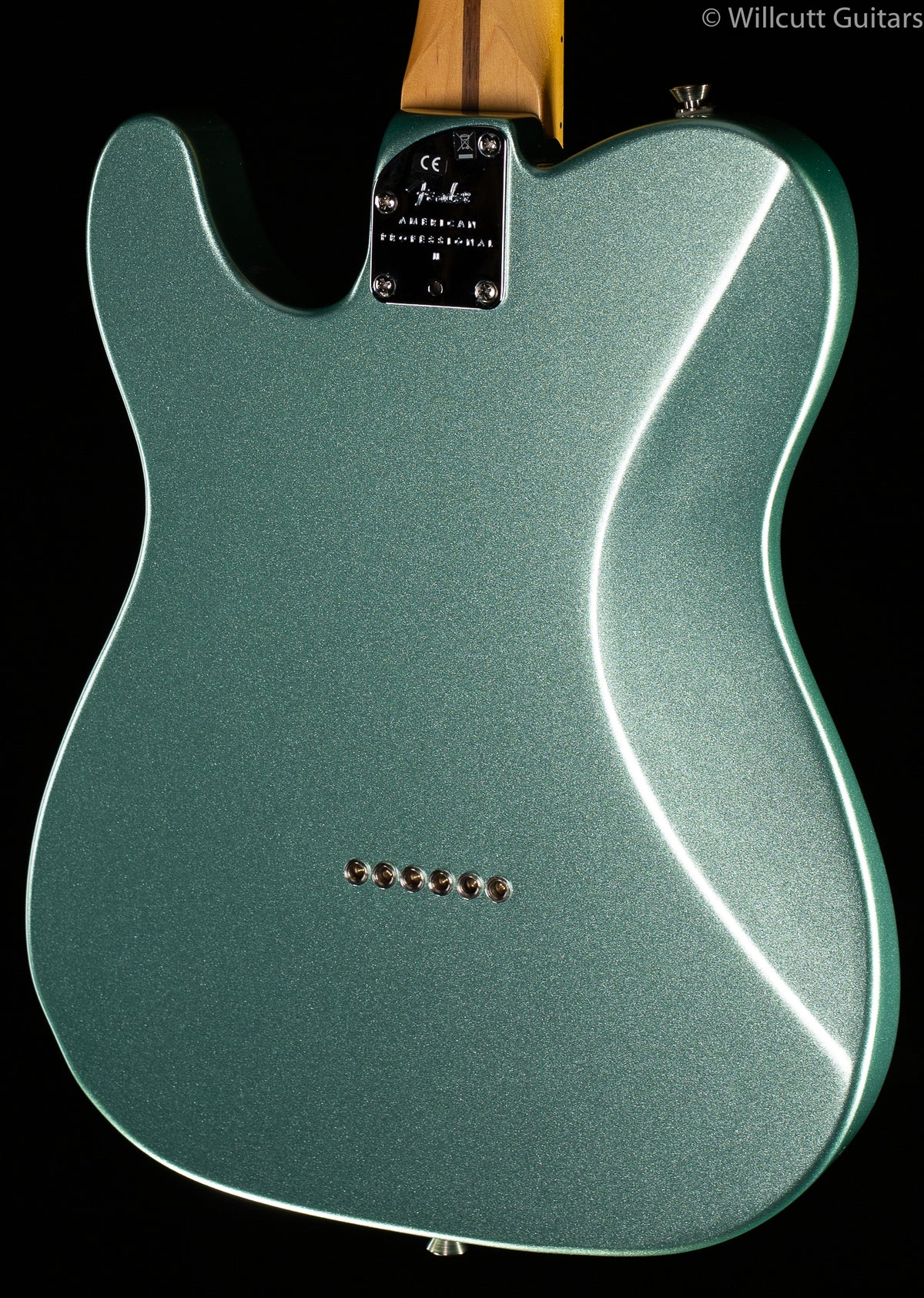 Fender American Professional II Telecaster® Deluxe, Maple Fingerboard, Mystic Surf Green