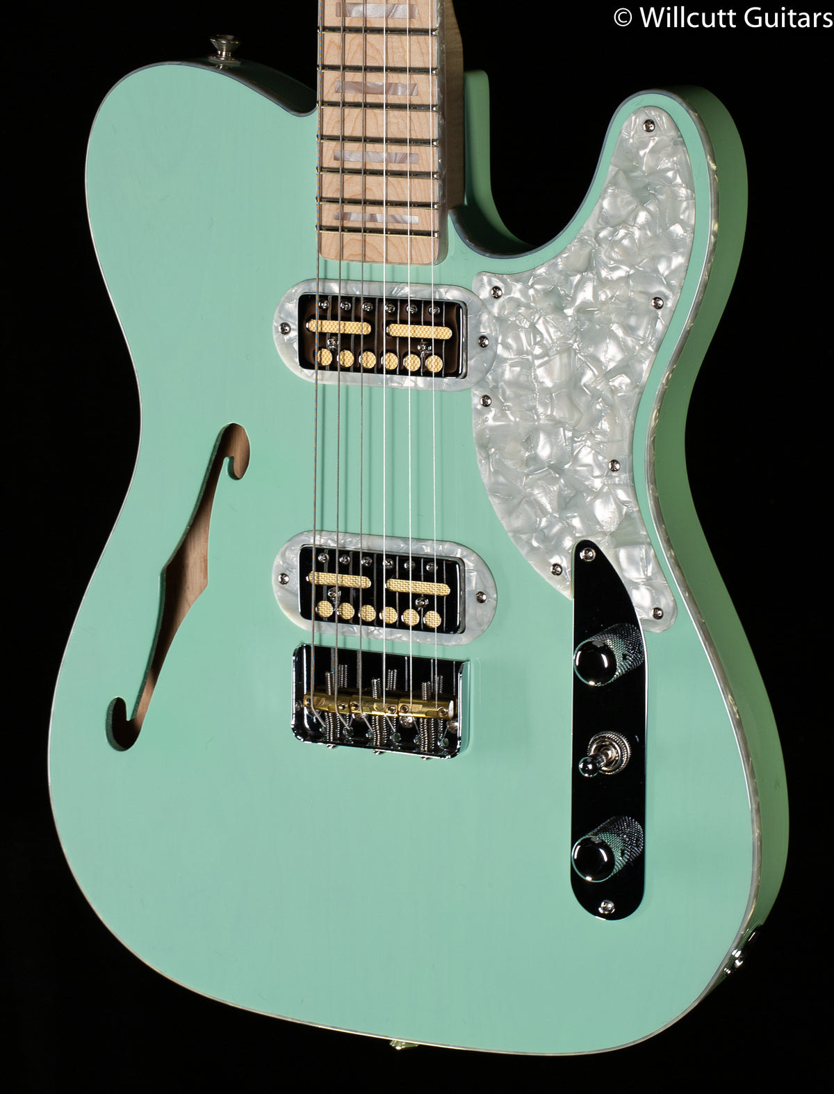Fender Parallel Universe II Tele Mágico Transparent Surf Green Maple Fingerboard