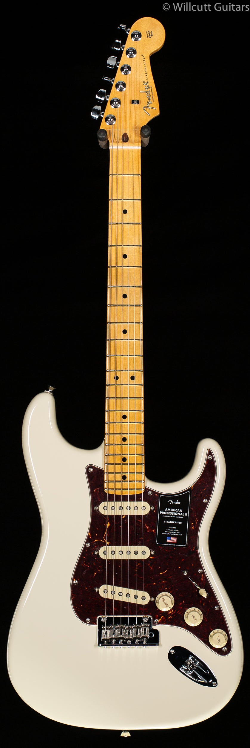 Fender American Professional II Stratocaster Maple Fingerboard Olympic  White Maple Fingerboard