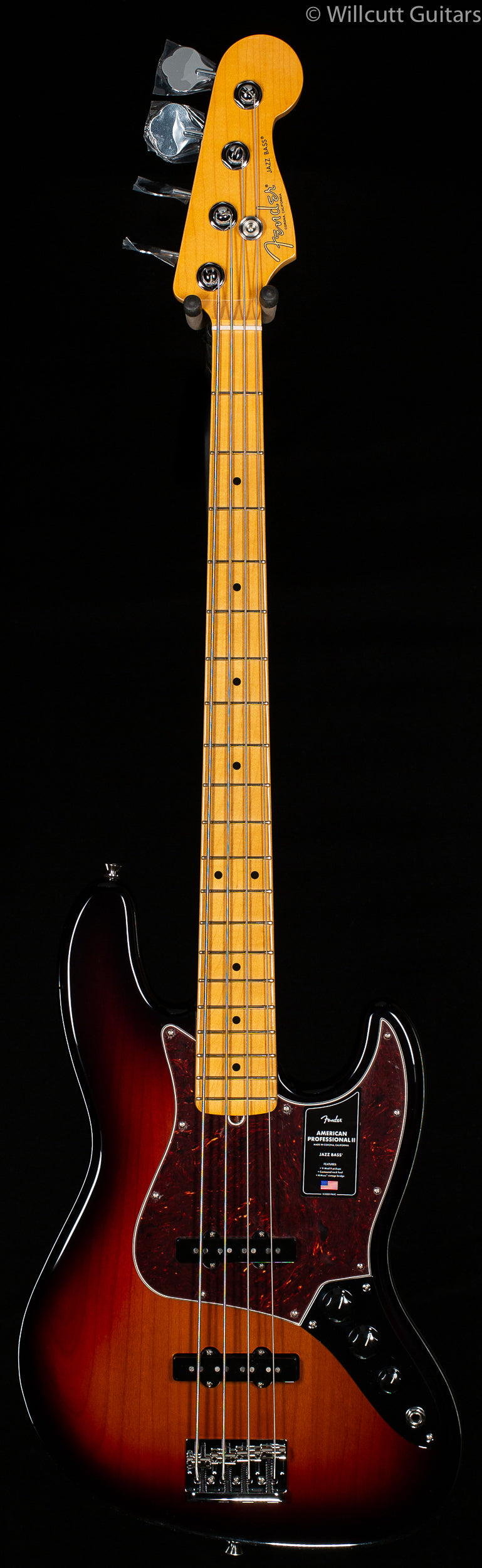 Fender American Professional II Jazz Bass 3-Color Sunburst Maple