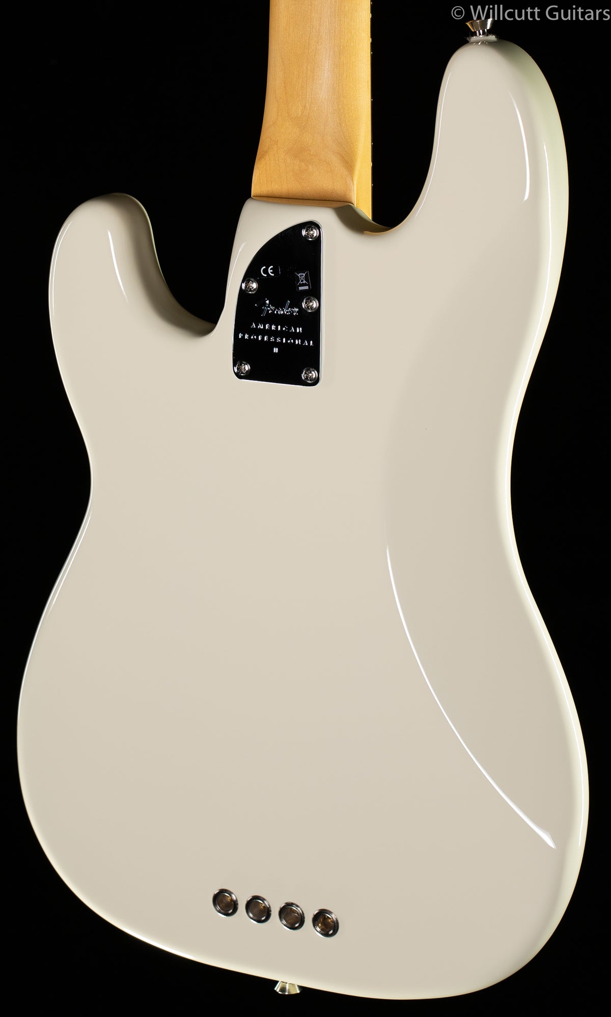 Fender American Professional II Precision Bass Olympic White Rosewood Fingerboard Bass Guitar