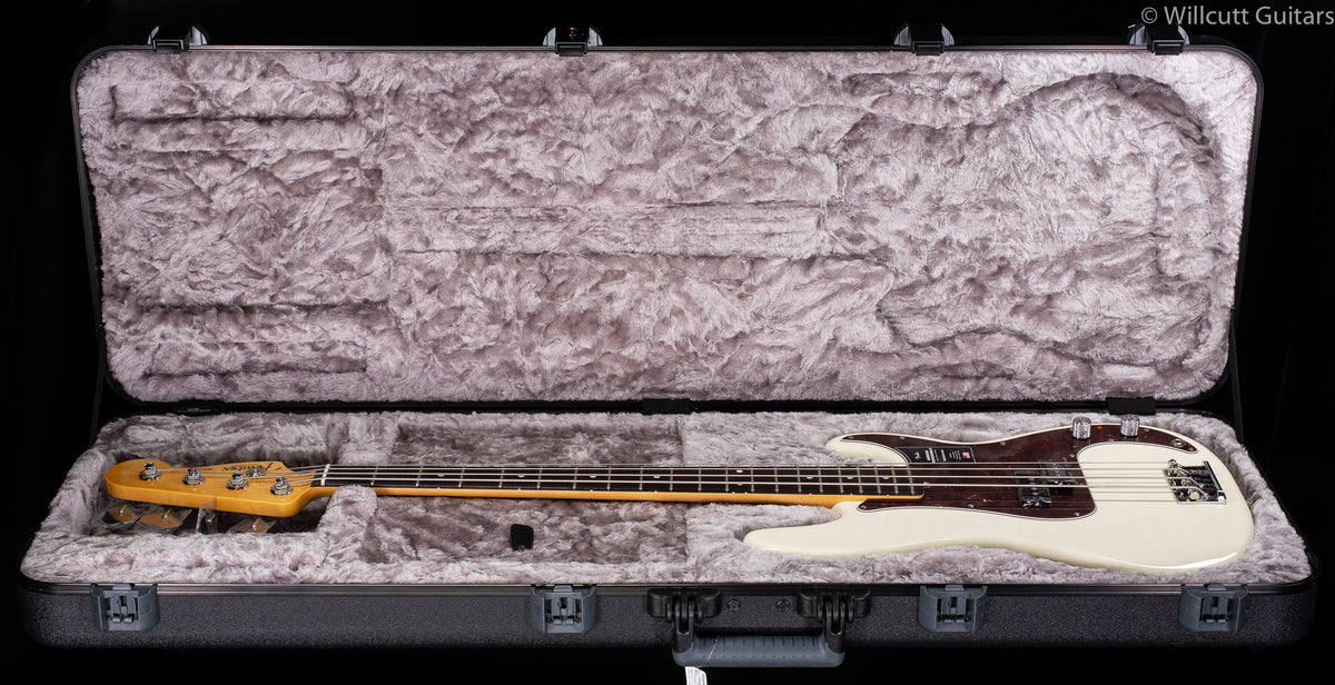 Fender American Professional II Precision Bass Olympic White Rosewood Fingerboard Bass Guitar