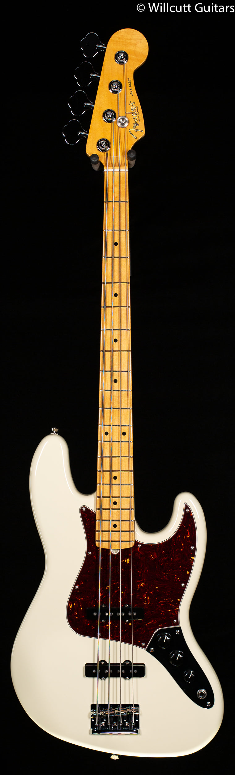 Fender American Professional II Jazz Bass Olympic White Maple Fingerboard DEMO