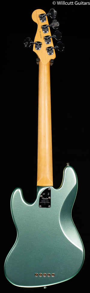 Fender American Professional II Jazz Bass V Mystic Surf Green Maple Fingerboard DEMO