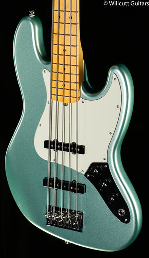 Fender American Professional II Jazz Bass V Mystic Surf Green Maple Fingerboard DEMO