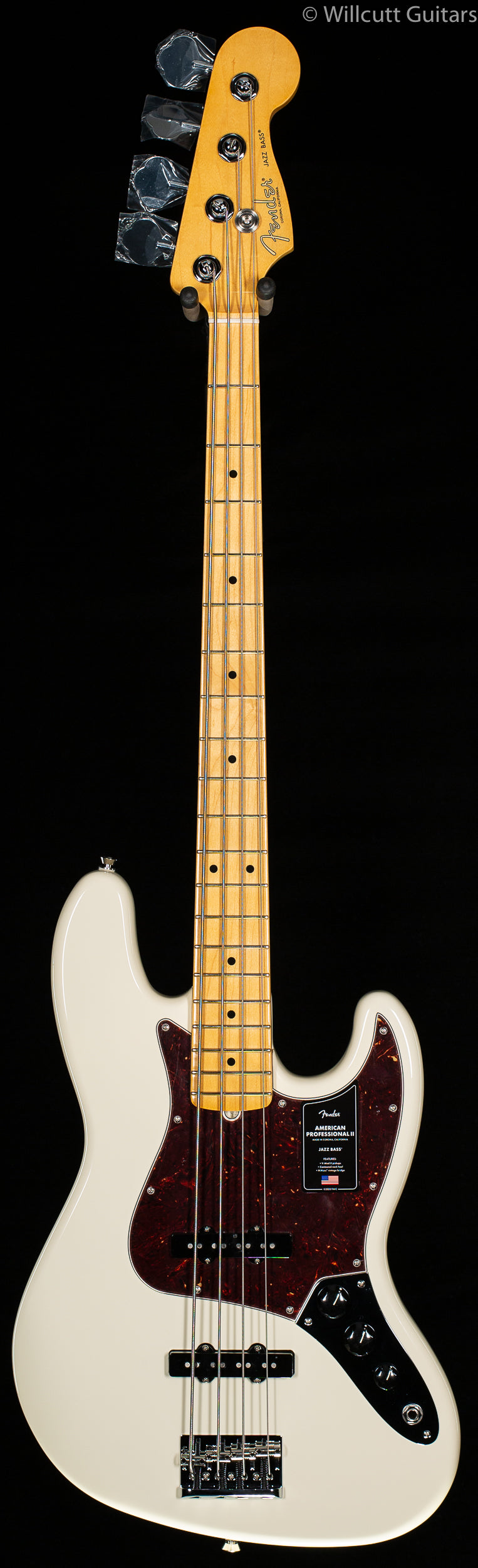 Fender American Professional II Jazz Bass Olympic White Maple Fingerboard